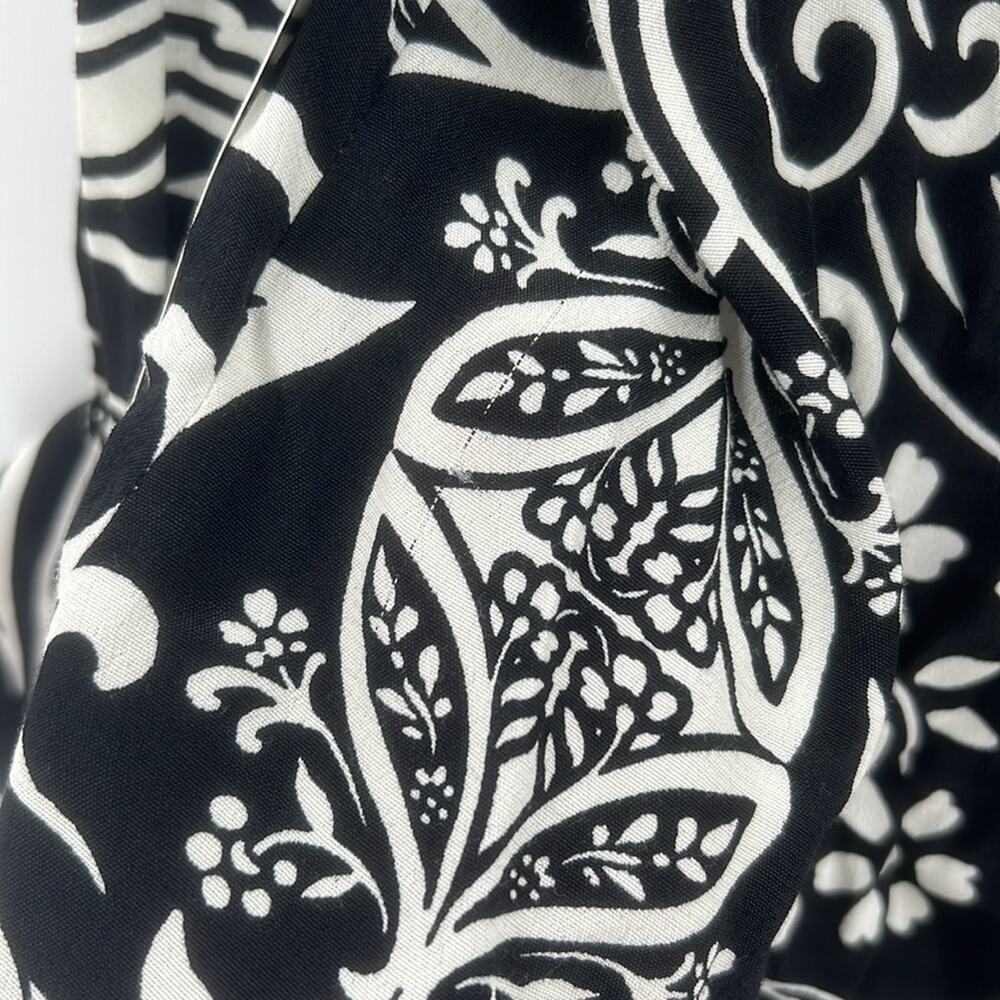 Karen Kane Women's Super Bloom Blouson Sleeve Top - Black/White - Small - NWT - Picture 8 of 9